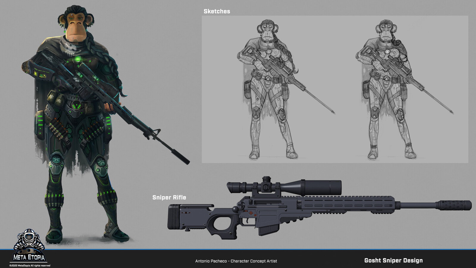 Character design - Ghost Sniper