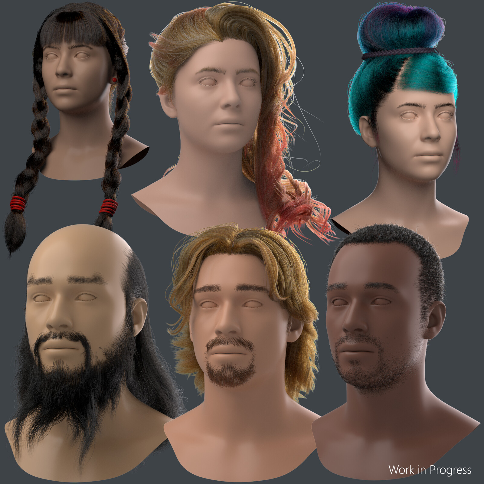 WIP - Houdini Hair Exploration