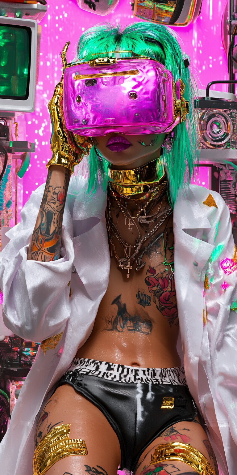 Neon Rebel: The Cyberpunk Alchemist