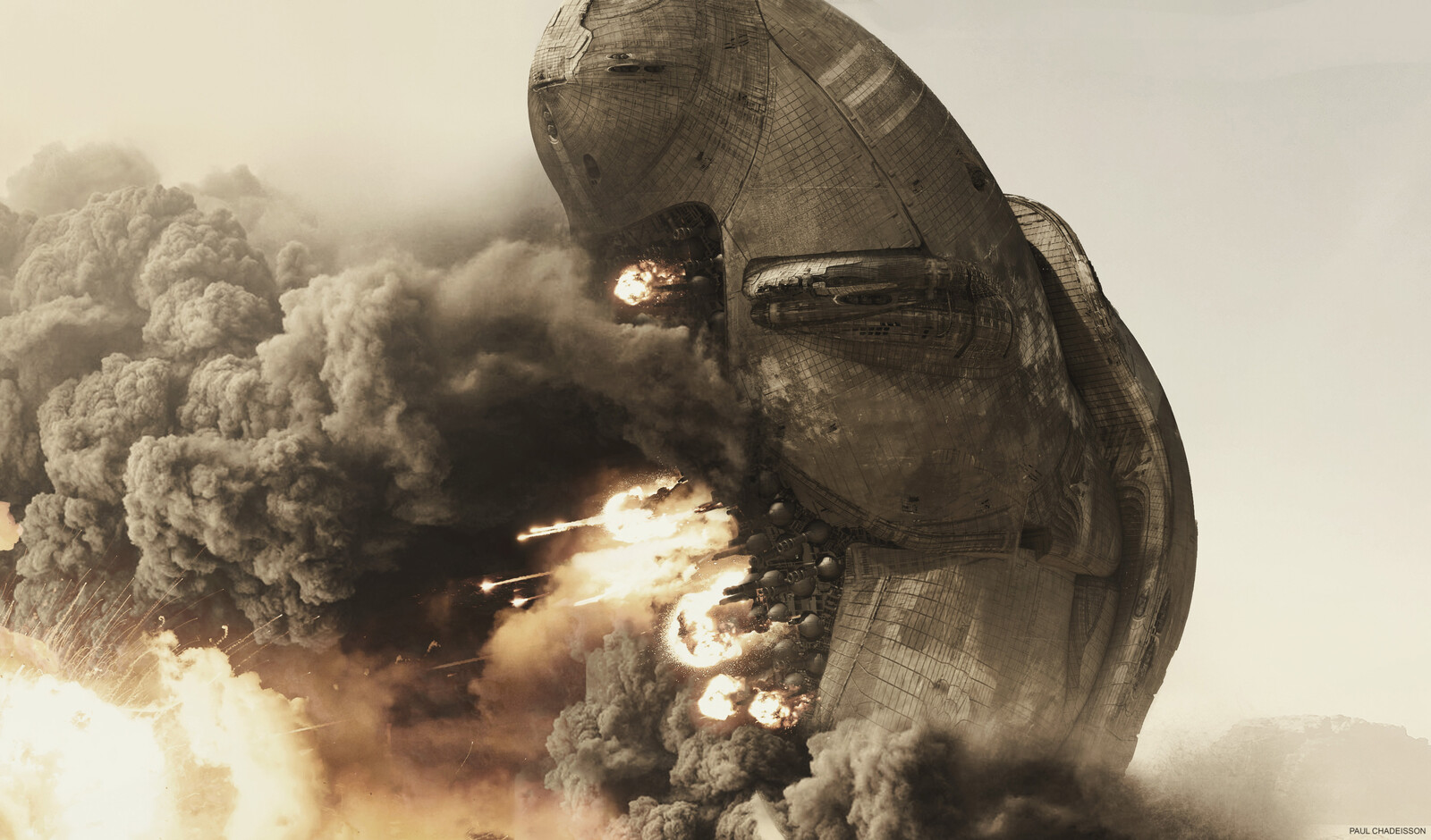 Base render made in blender and octane, and overpainting in photoshop