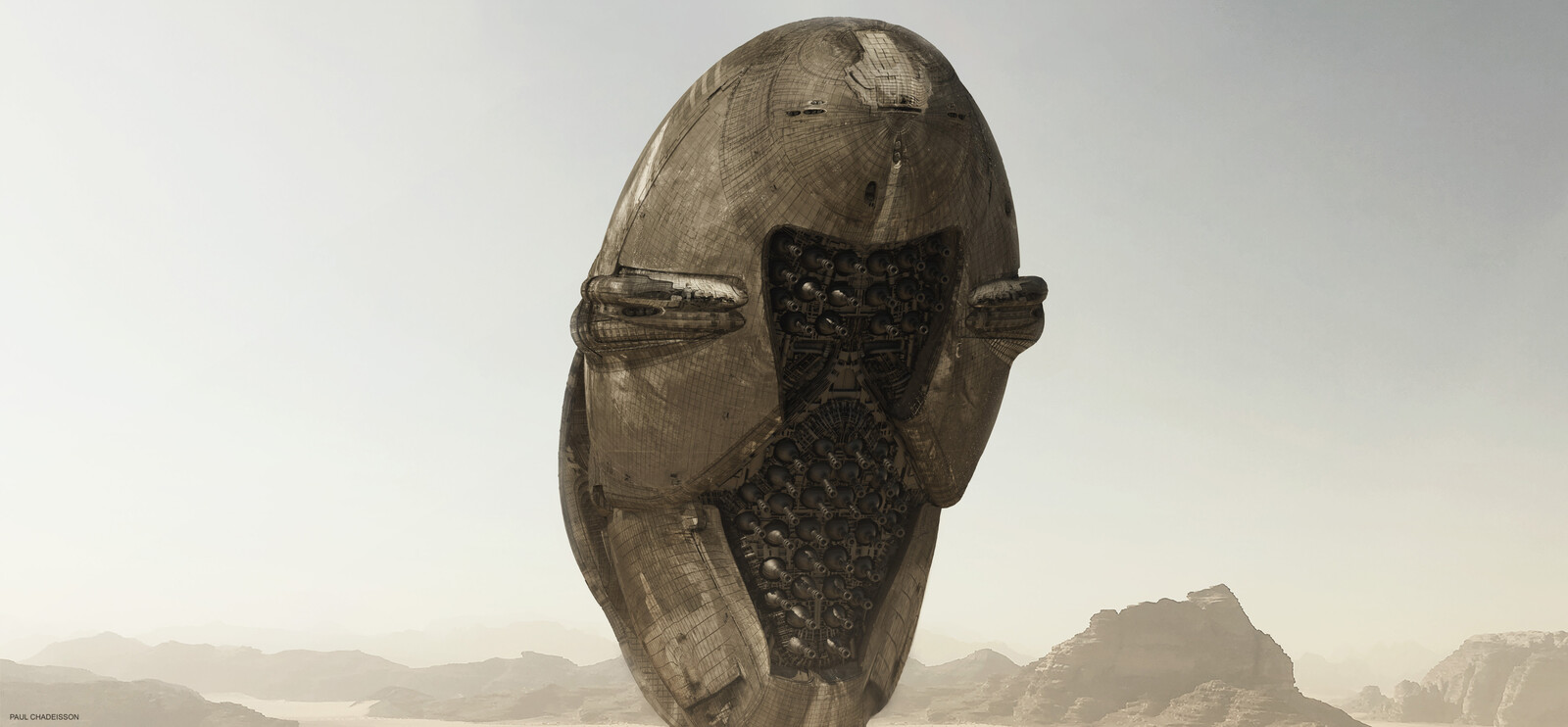 Base render made in blender and octane, and overpainting in photoshop
