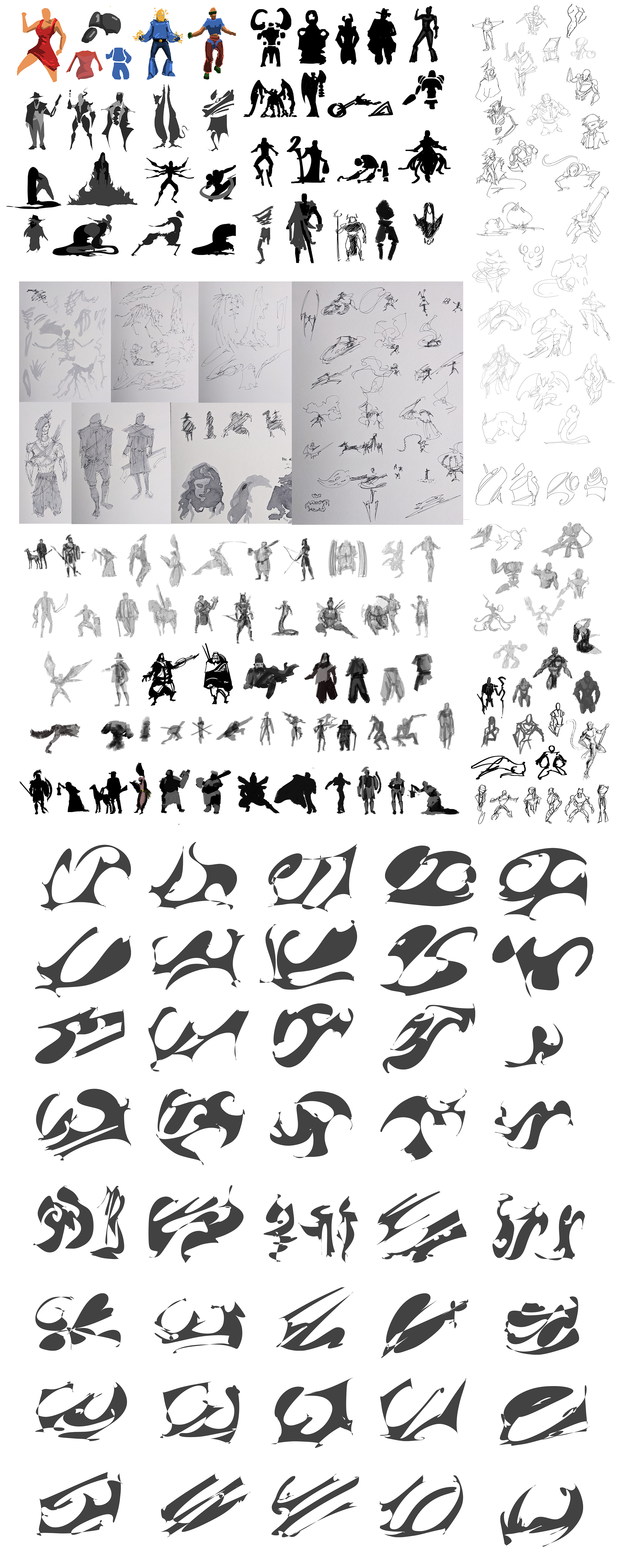 Early exploration sketches 