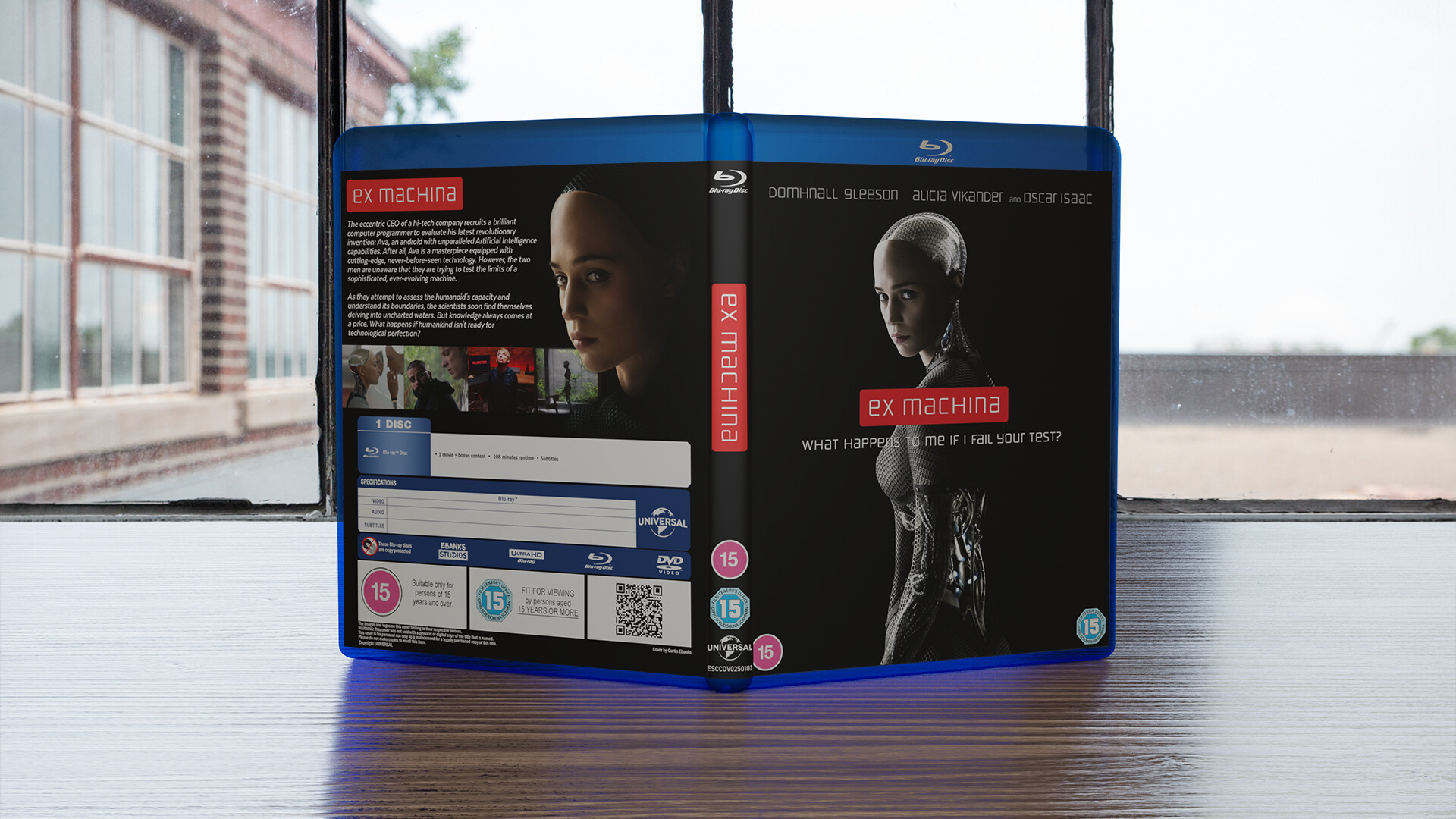 ArtStation Ex Machina (2014) Custom Blu ray Cover
