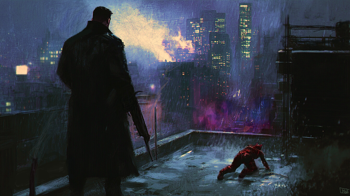 Daredevil and Punisher Storyboard Concept