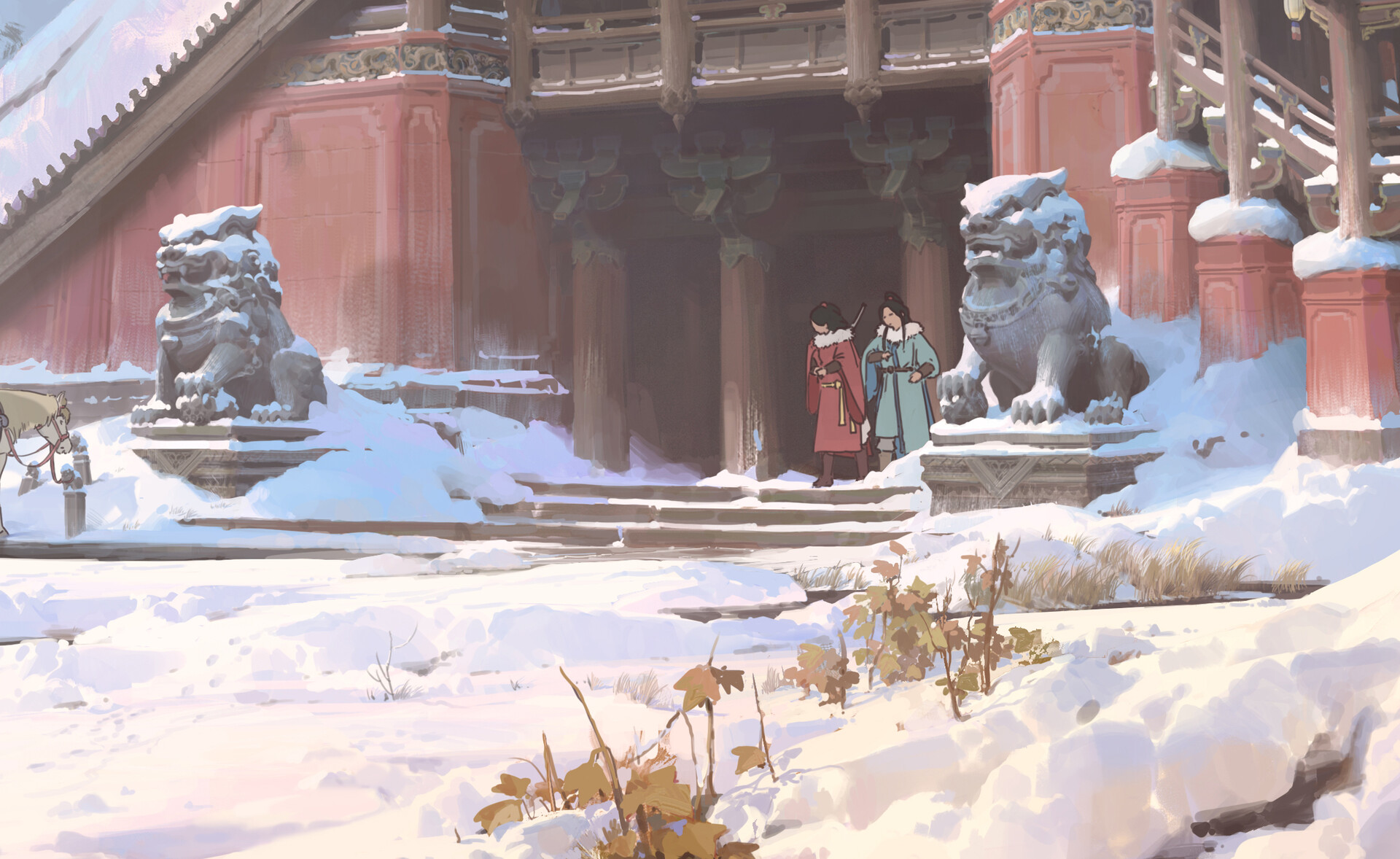 立体絵画の「雪国」（3D painting） Julius von Bismarck, Landscape Painting (Mine), 2025