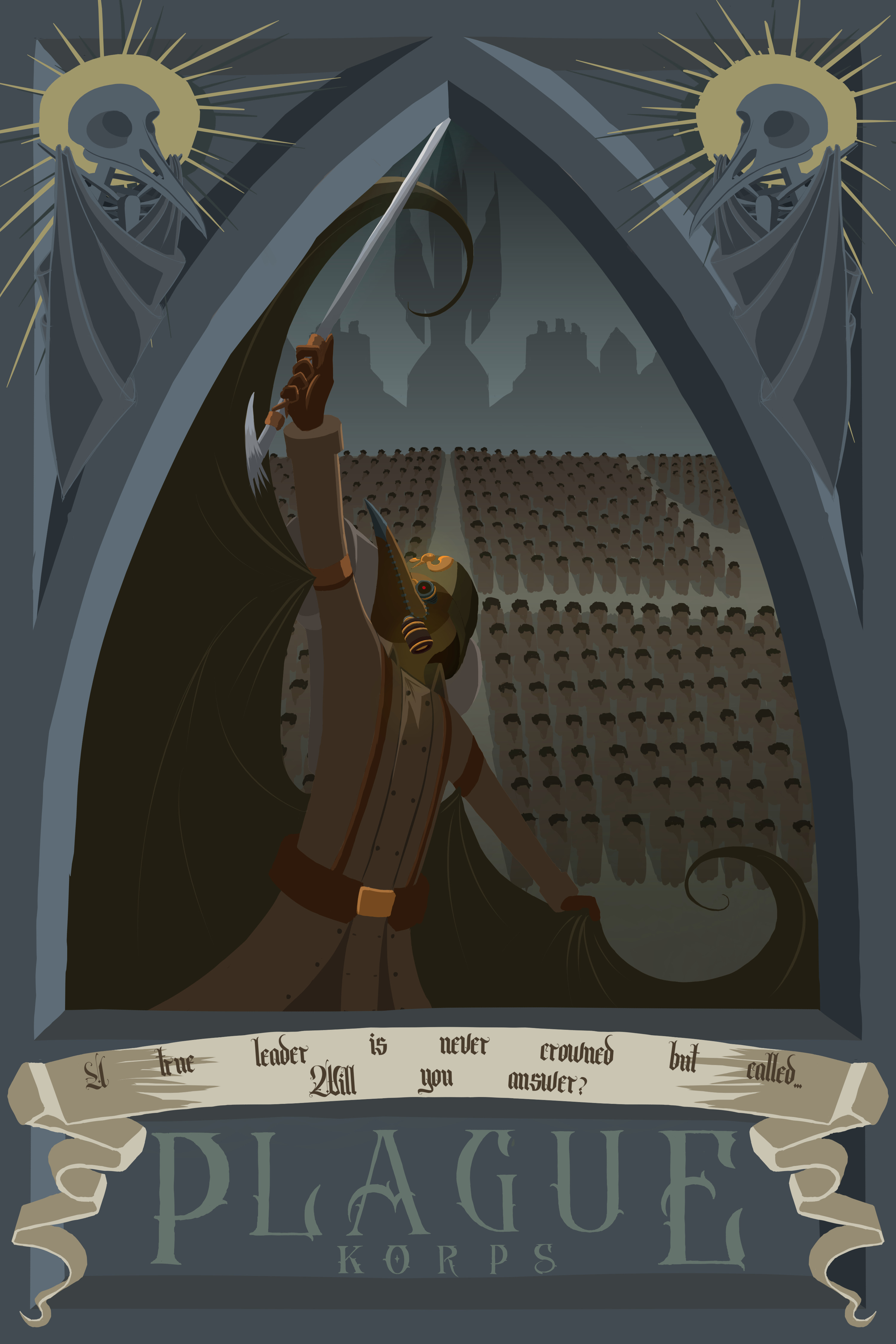 Digital Art Propaganda Poster
