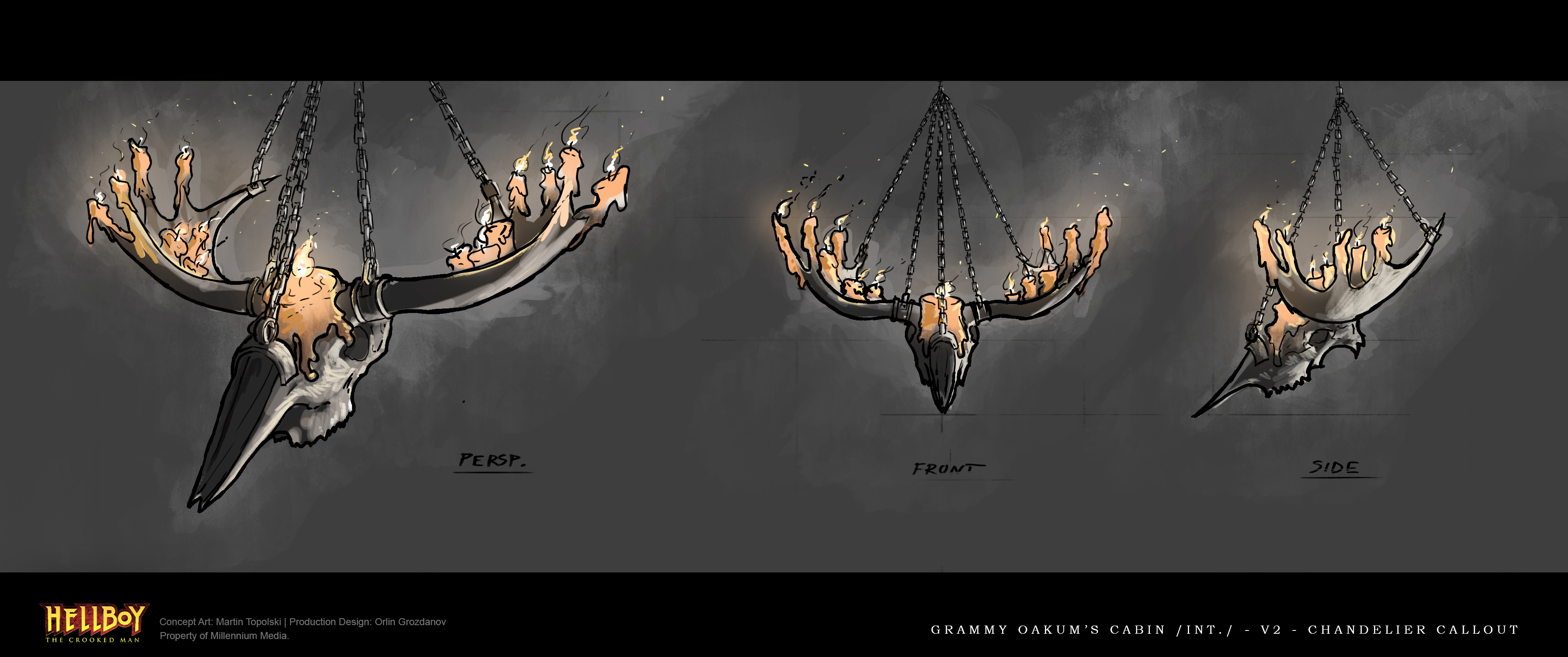 Grammy Oakum's Cabin /INT./ - V2 - Chandelier Callout