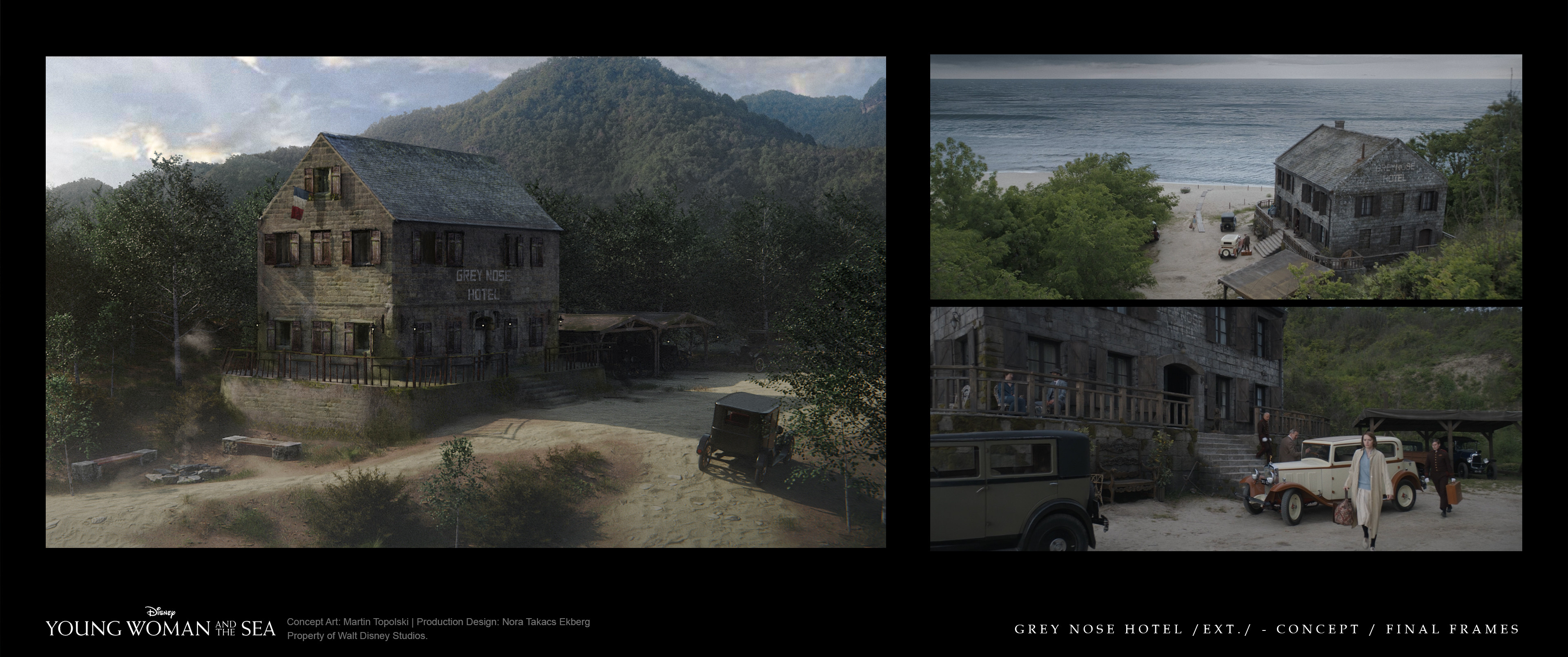 Grey Nose Hotel /EXT./ - Concept / Final Frames