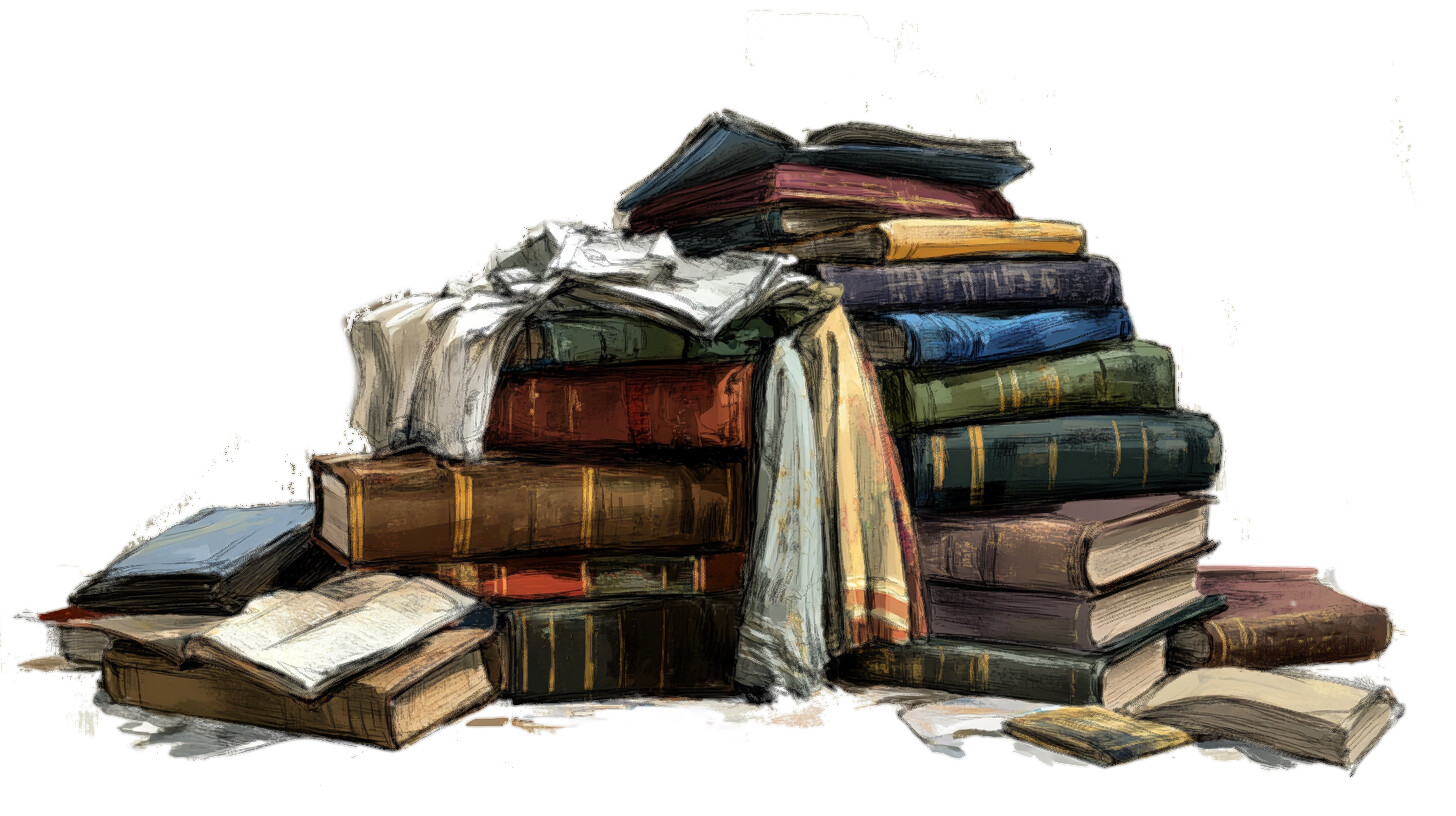 Ruined Clothes and Books