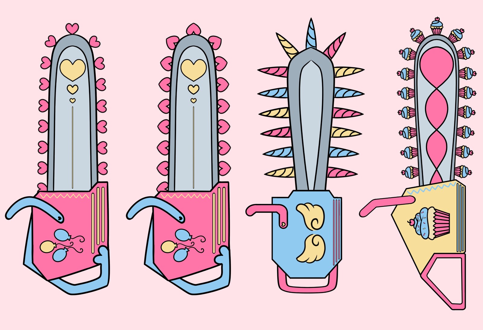 Pinkamena Chainsaw Concept Ideation