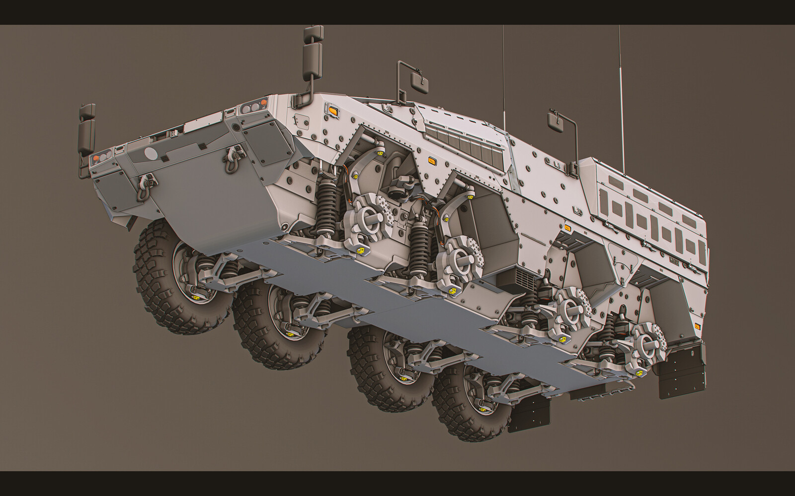 Additional details — areas behind the wheels fully modeled.