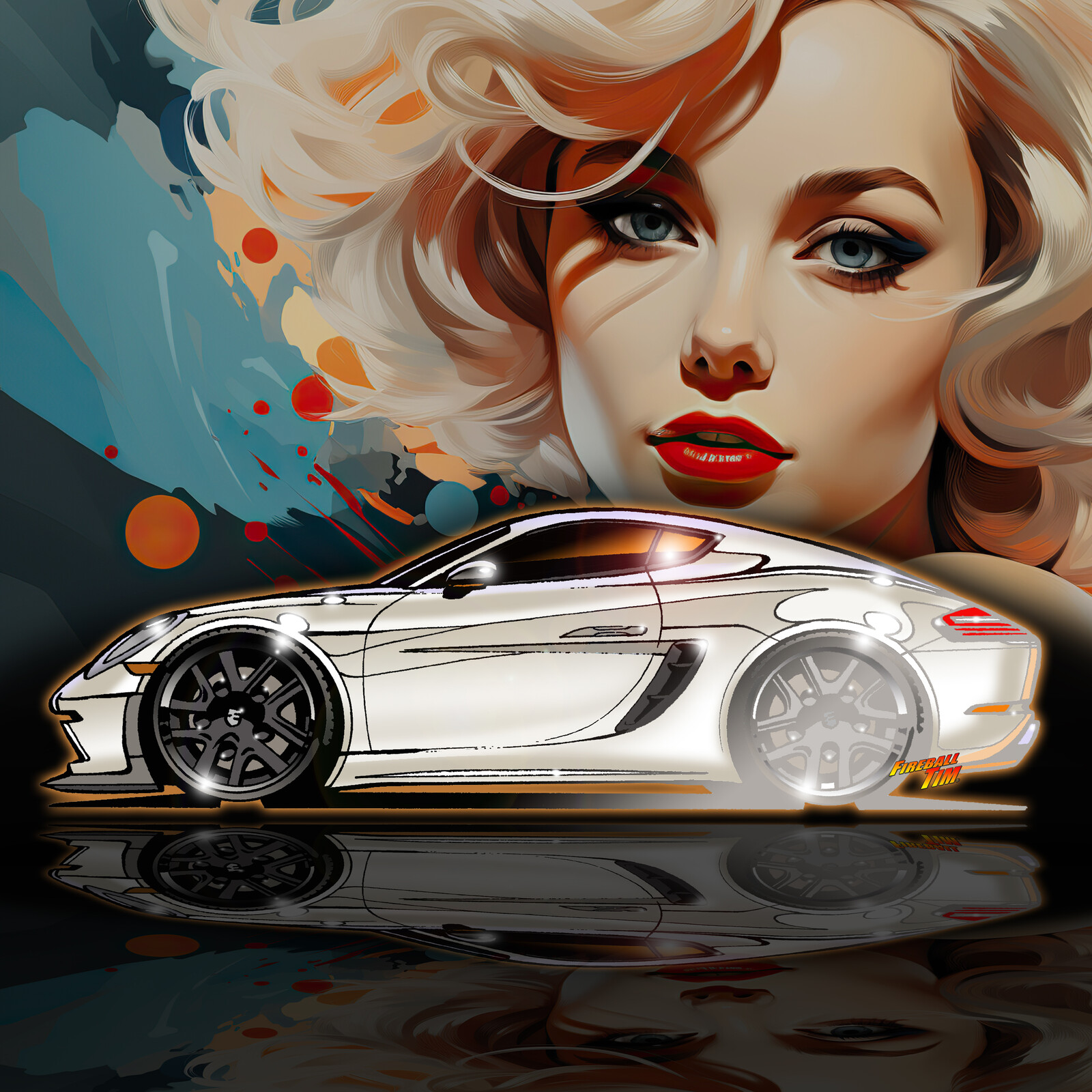 Porsche 718 Cayman Art