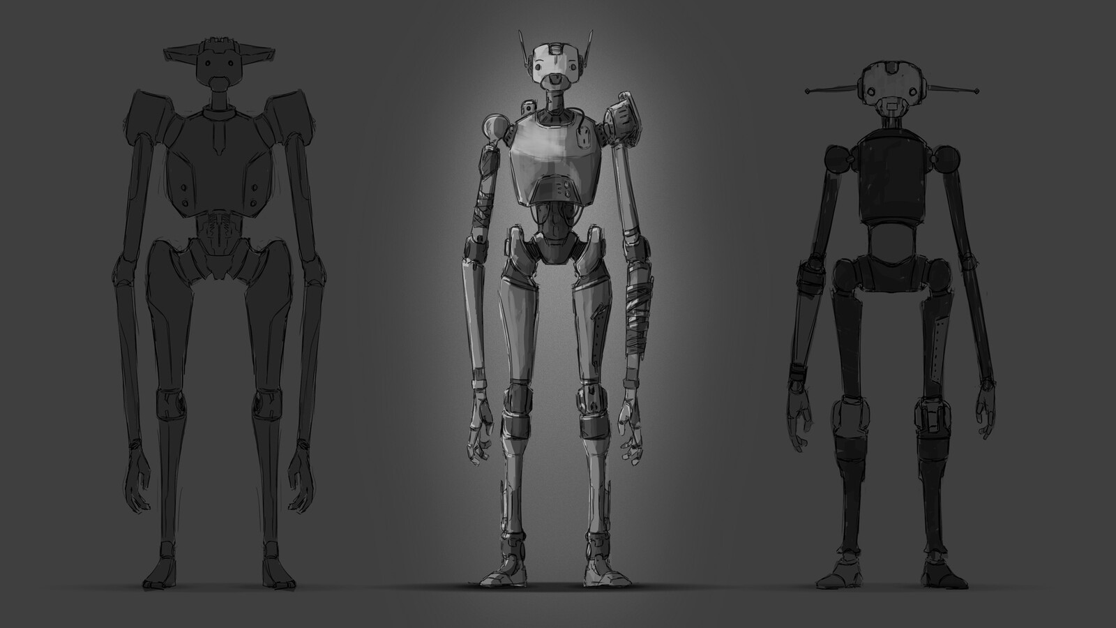 Concept refinement. I did a third round of iterations and I'm left with one that is between the 2 previous rounds, now to test color palettes.
