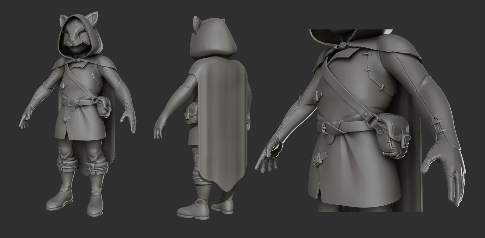 A sculpt of the main protagonist