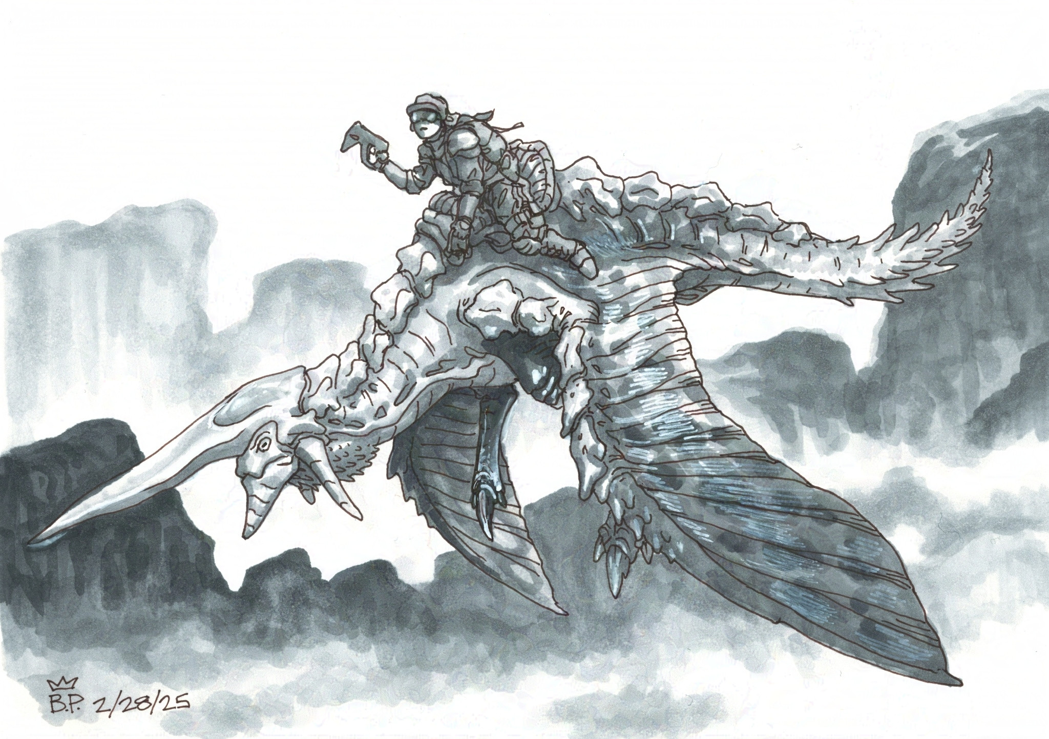 Panzer Dragoon fan art.