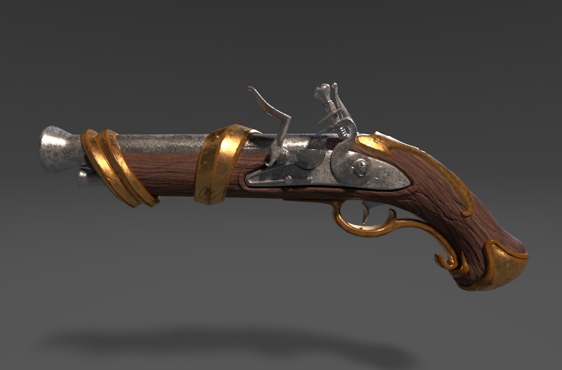 ArtStation - Gun texture
