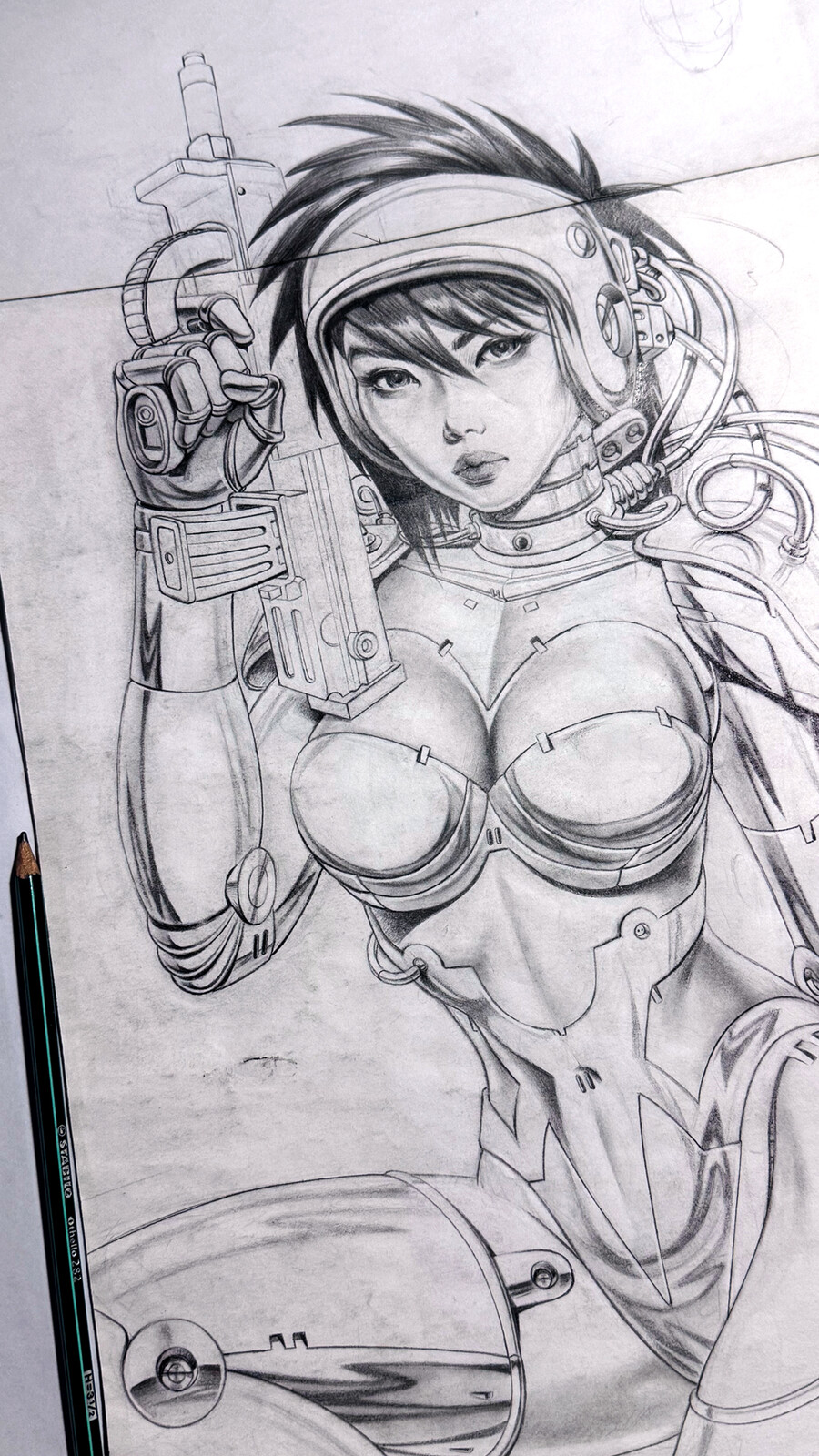 Final pencils done, ready to be digitized.