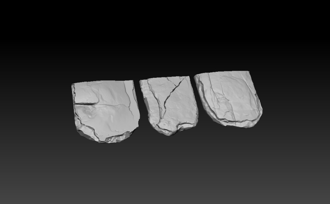 Roof tile sculpts