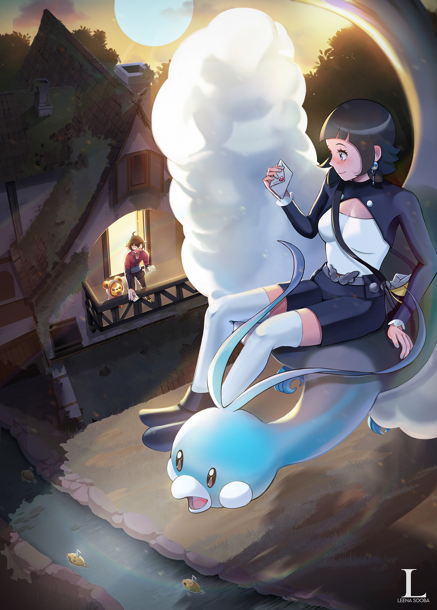 ArtStation - ALTARIA POKEMON CARD FANART
