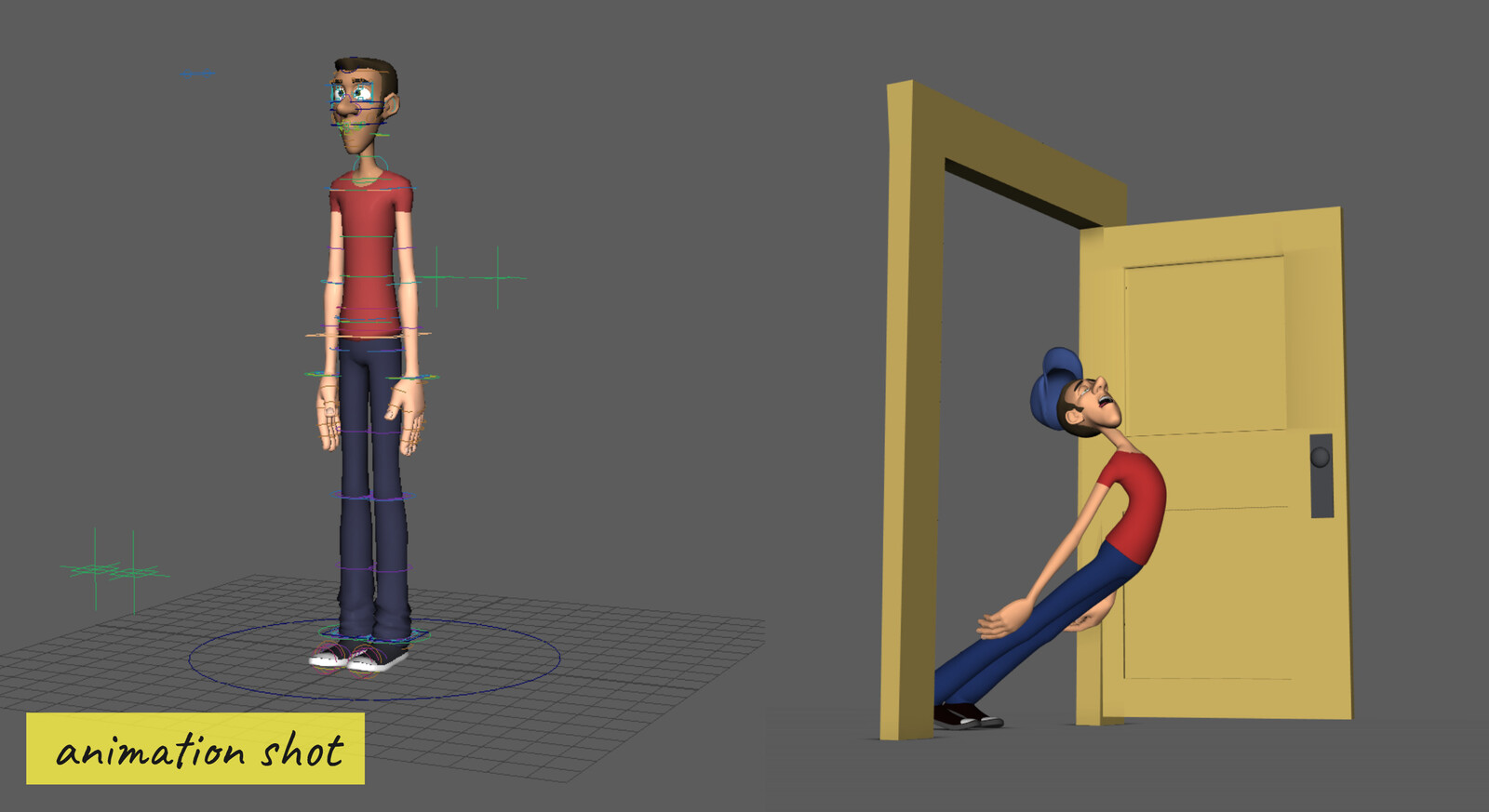 Tired and Falling Down, 3D animation