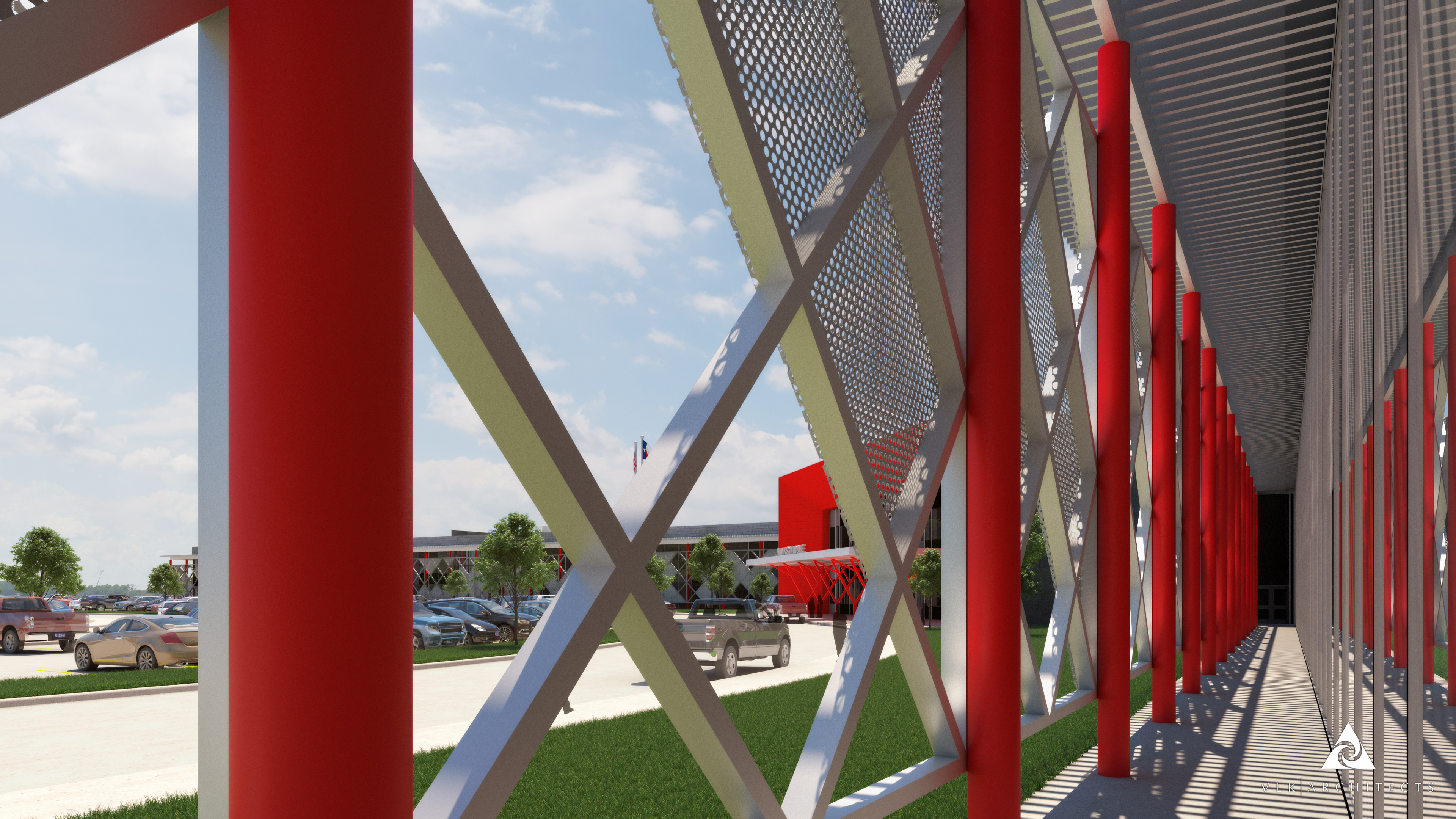 Behind the Curtain Wall