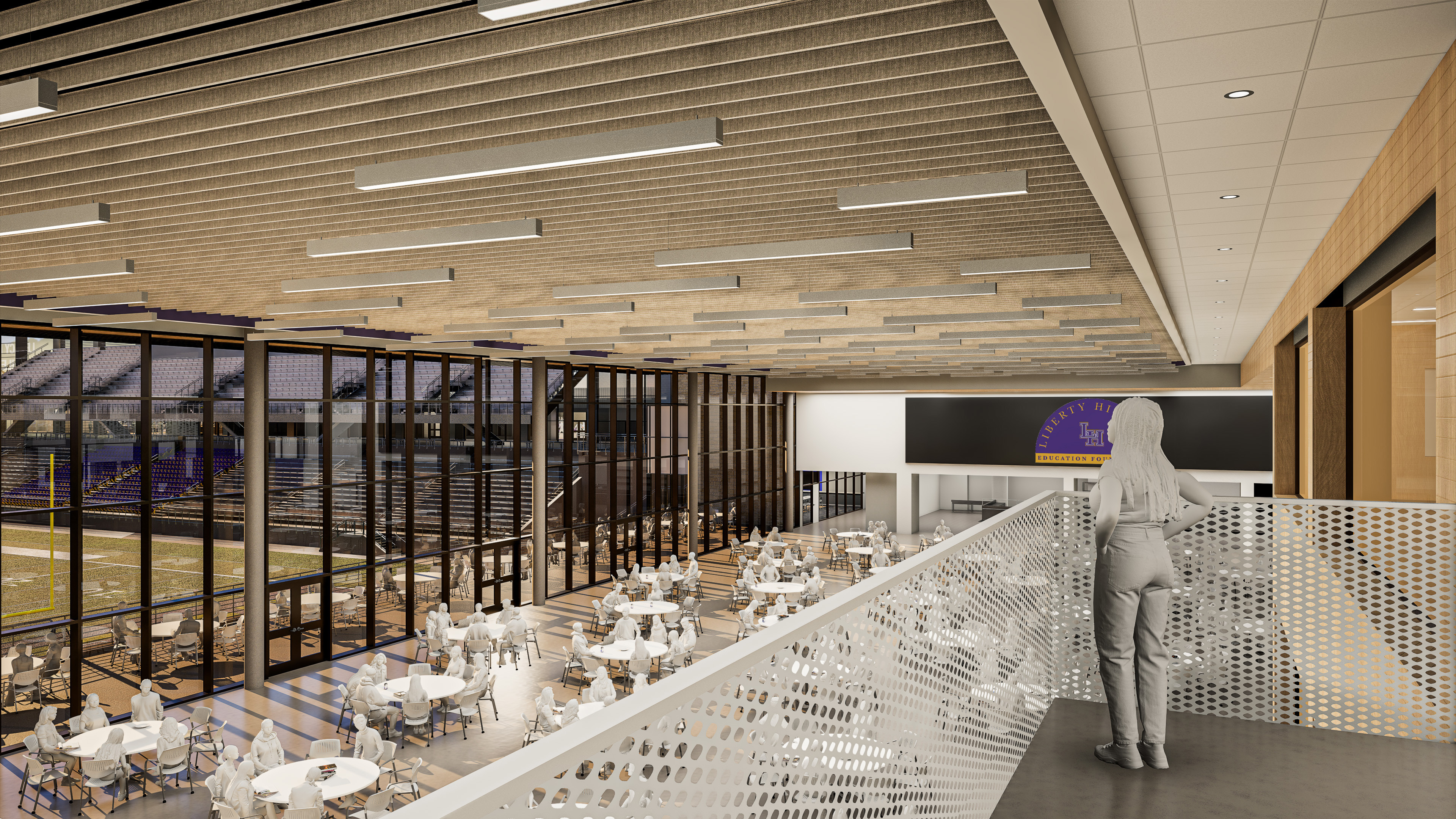 Cafeteria to Field
