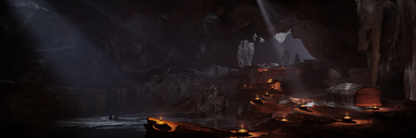 Blender Environment Series. Model 1 "The Cave".