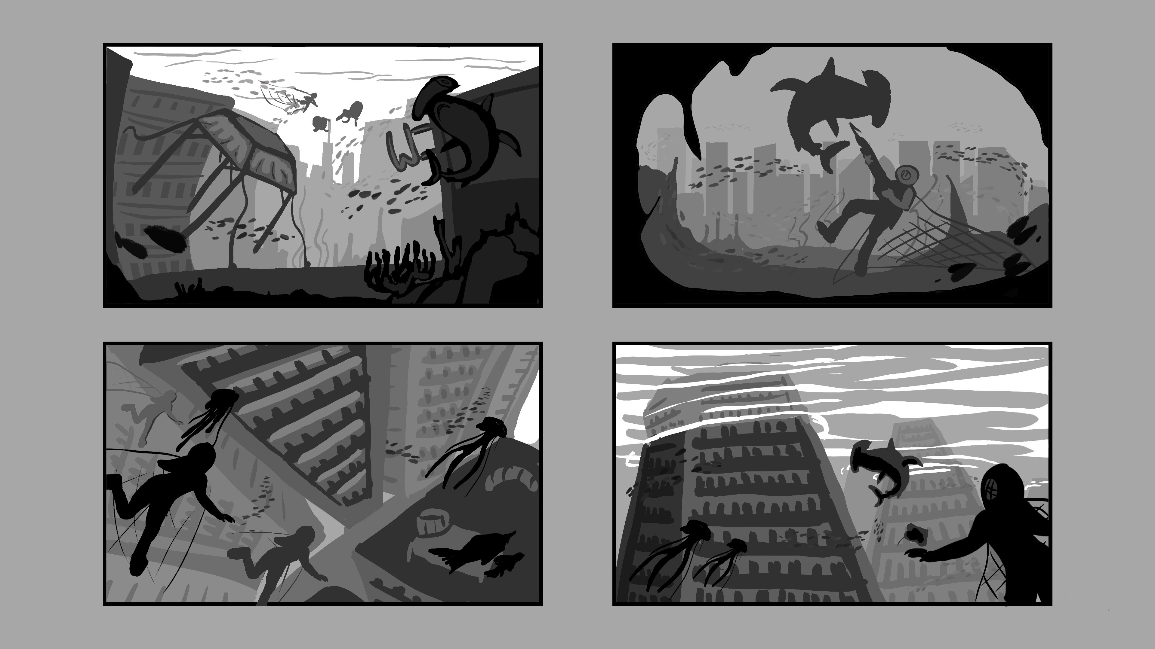 Underwater values which show the flooded cities from a new angle.