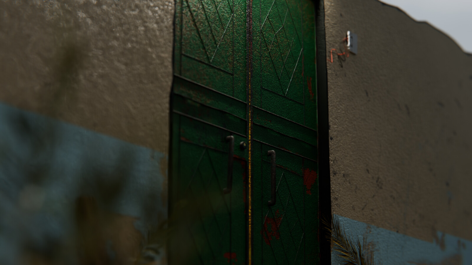 Old realistic Arab house entrance |  واجهة منزل عربي قديم واقعي