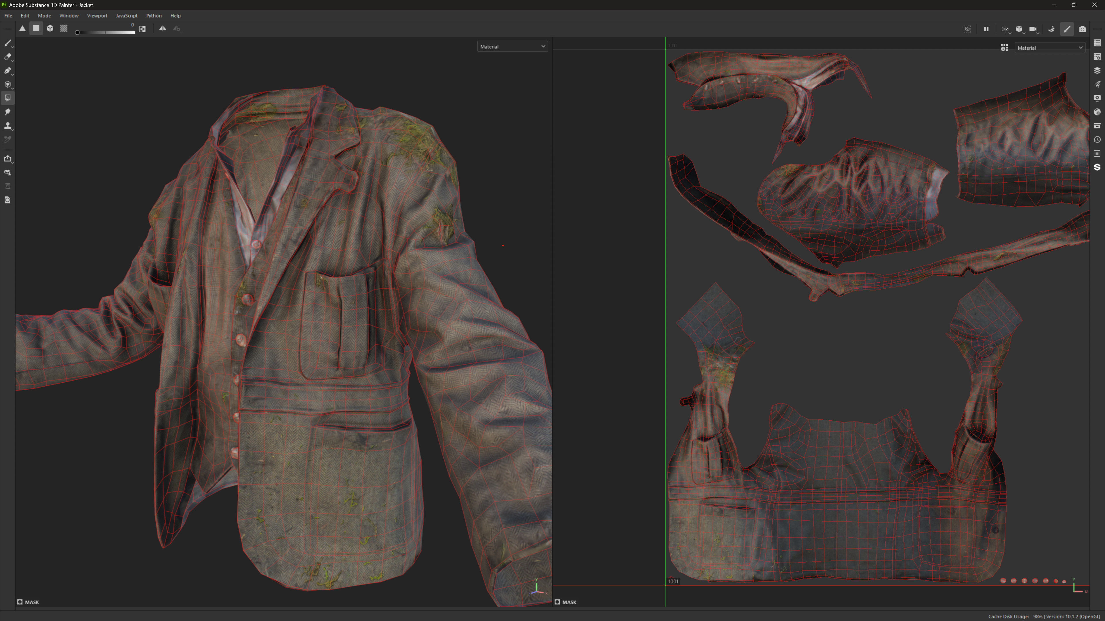 Retopo and reprojected texture