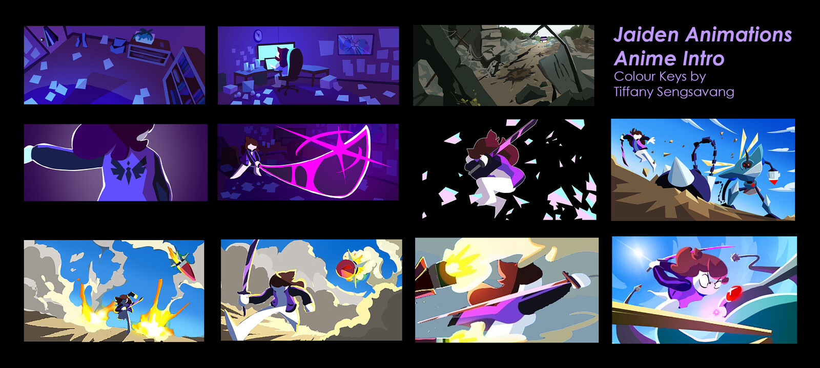 JaidenAnimations The Anime: Colour Script