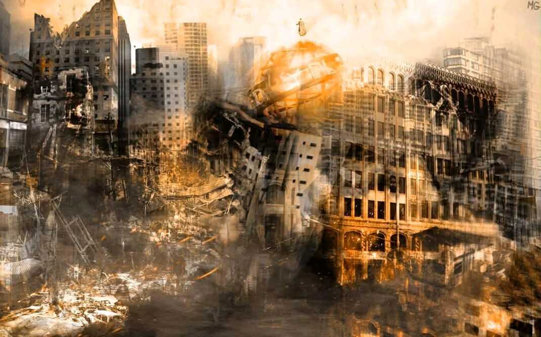 Old Zack Snyder's Justice League - Knightmare Metropolis Concept