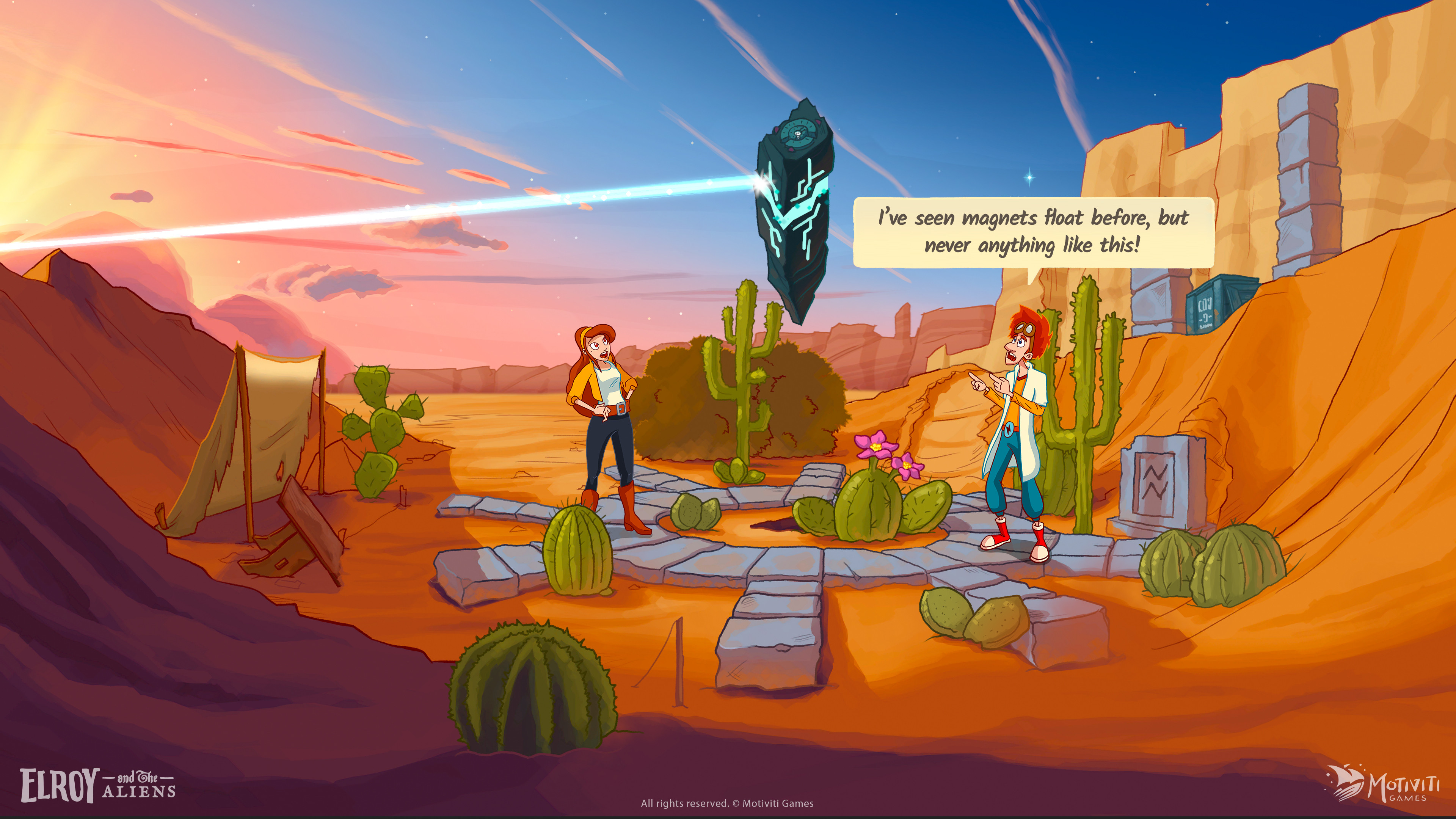 In-game Elroy and the Aliens screenshot