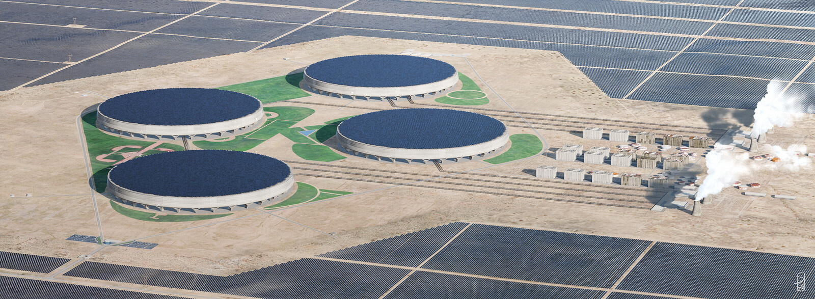 water cooling and gravitational energy storage 