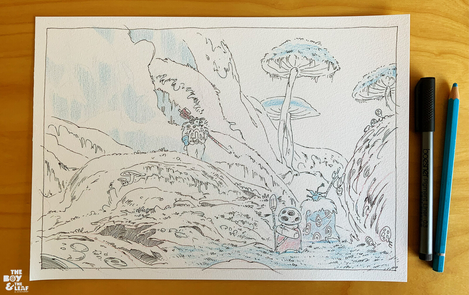 The Boy &amp; The Leaf: Layout Drawings