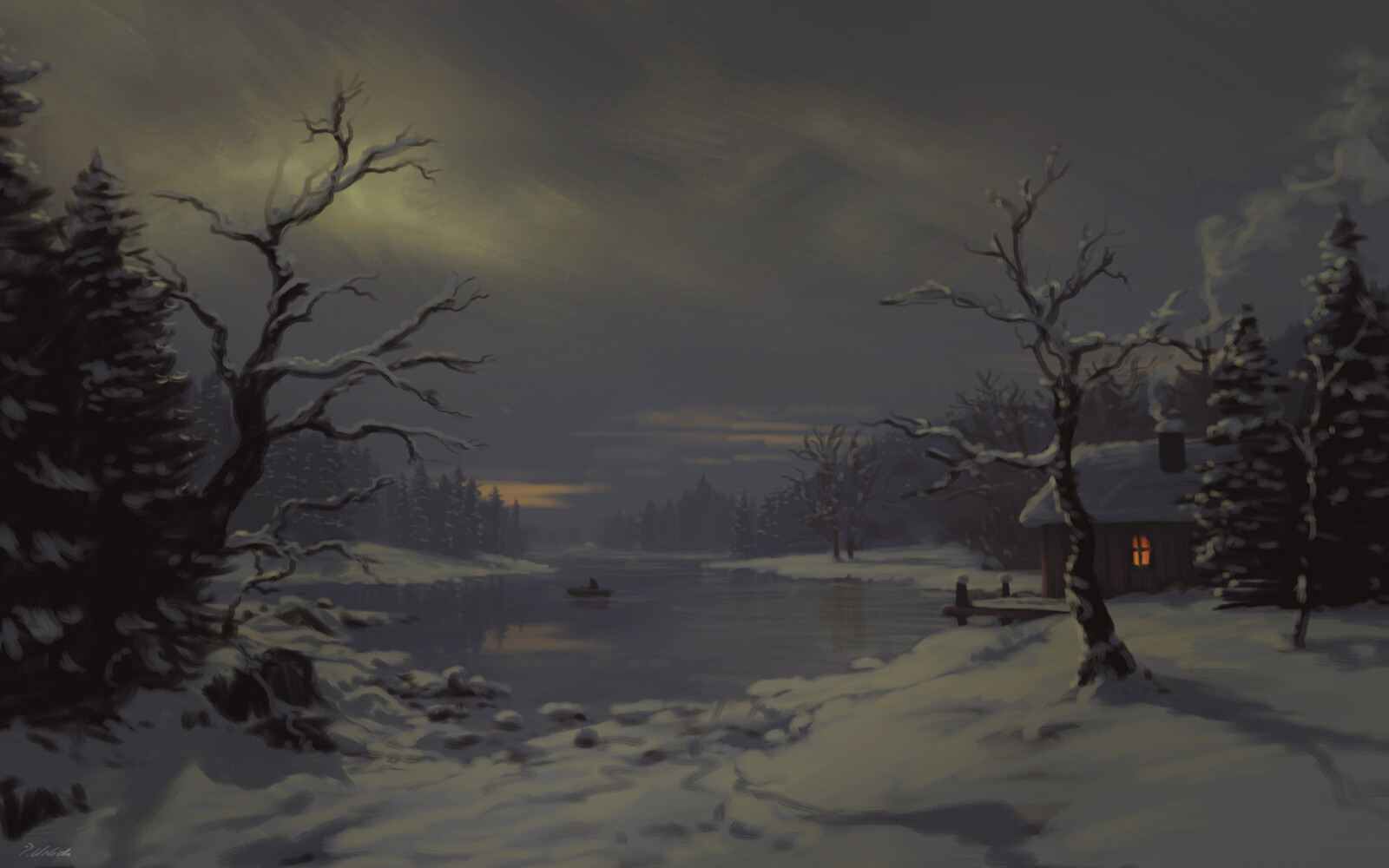 Winter twilight