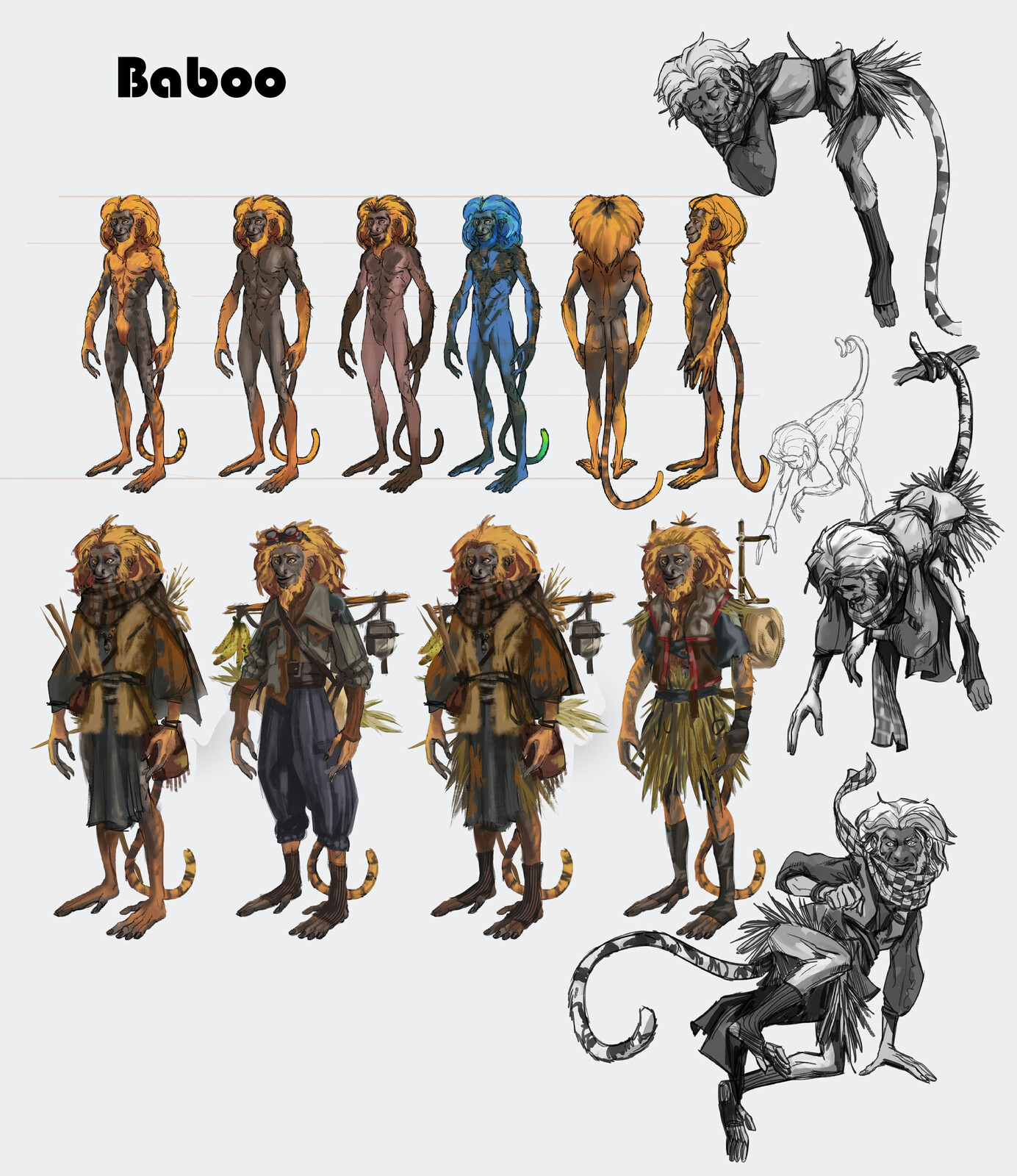 Concept Art for Baboo