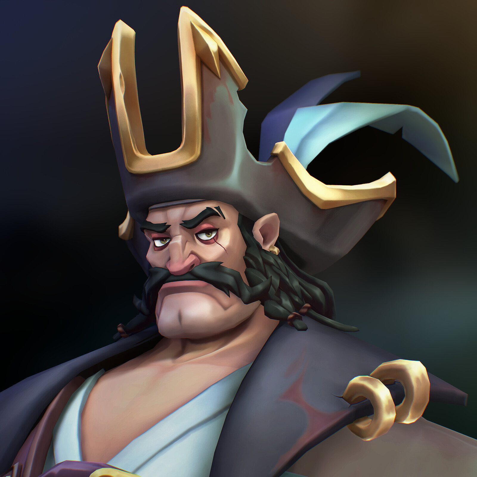 Pirate Handpainted Style | Game Character Art