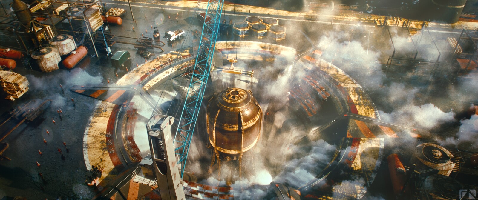 3D Environment Concept – Futuristic Hydro Dam | Personal Project