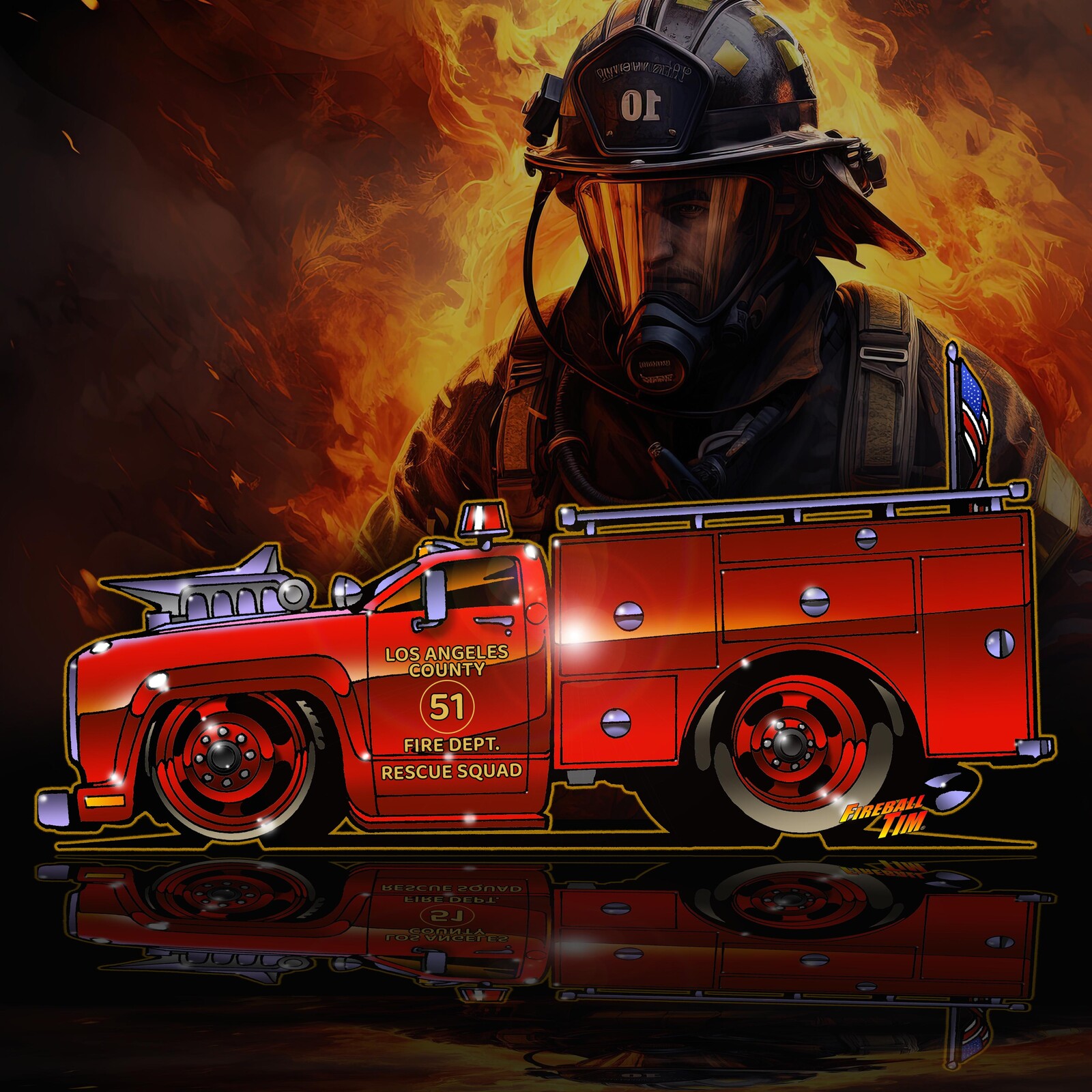 Emergency Squad 51 Art by Fireball Tim