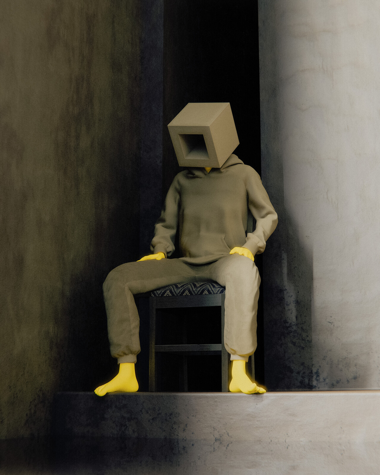 stuck in shadow