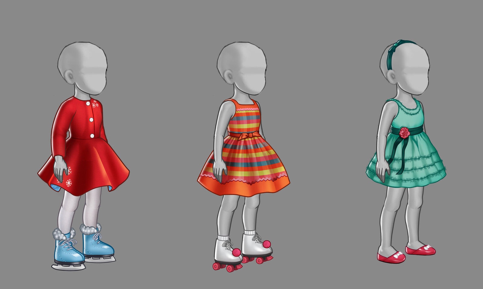 Here a sample of another big part of the job Clothes Design