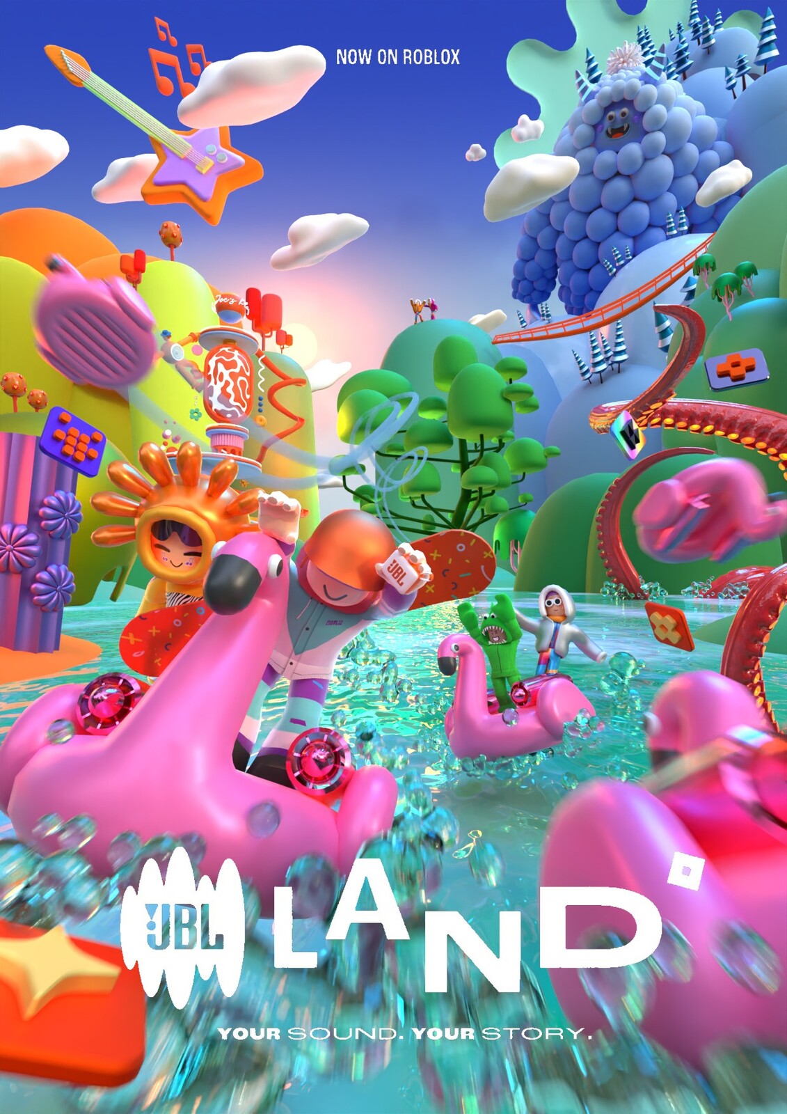 Vertical Game Cover/Key Visual I designed and animated