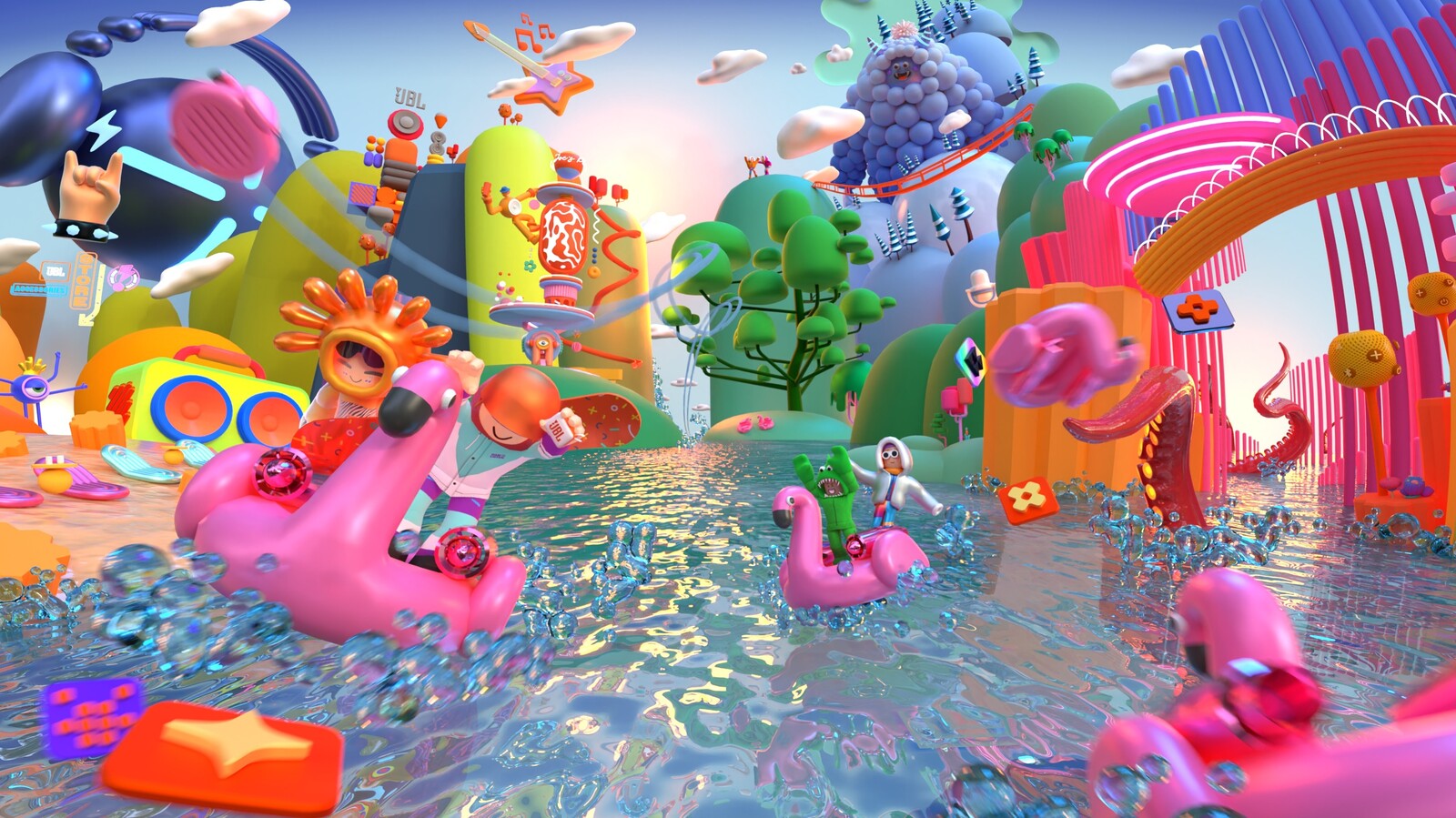 For this game I also worked on level design and production, prop design and much more.