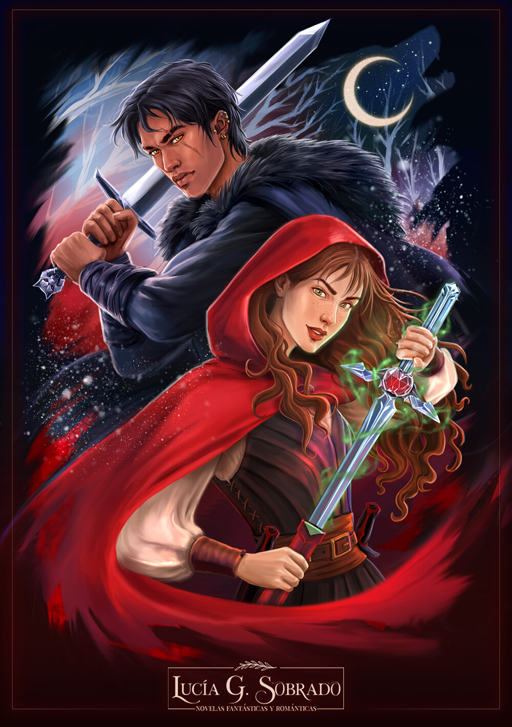 Illustration made for the biology series "Bruma Roja" by author Lucía G. Sobrado.
