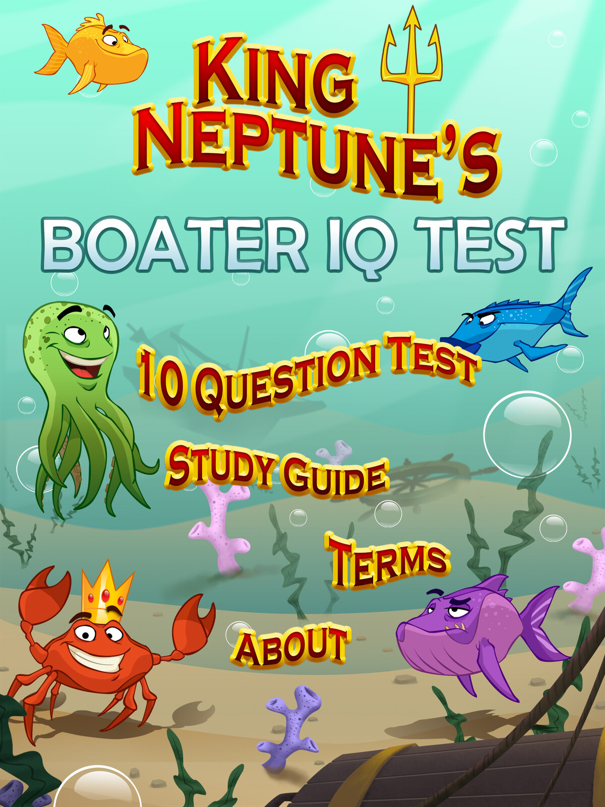 Boater IQ Test | Menu iPad