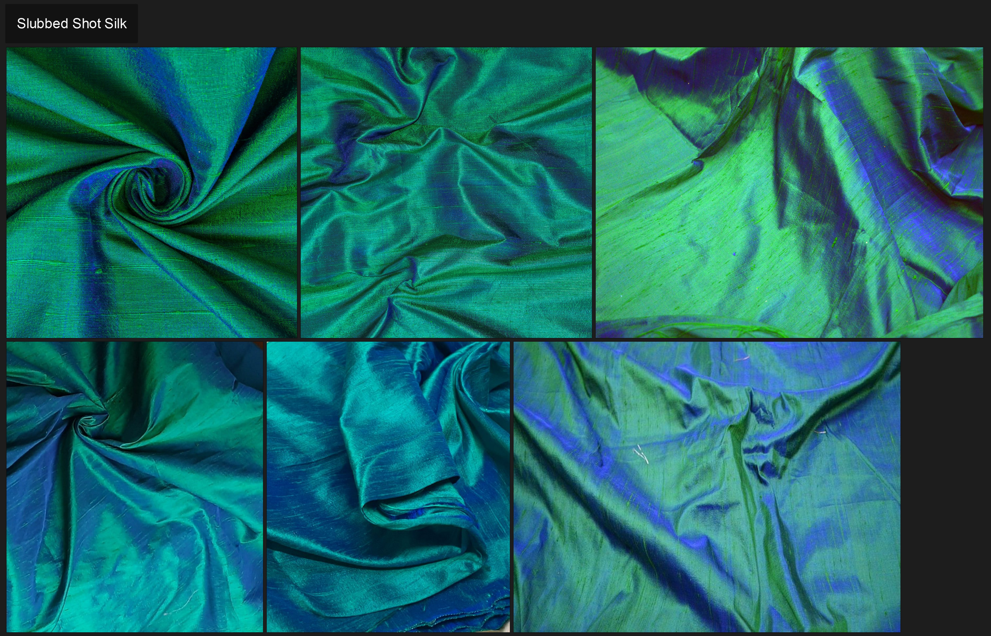 Reference photos of real shot silk