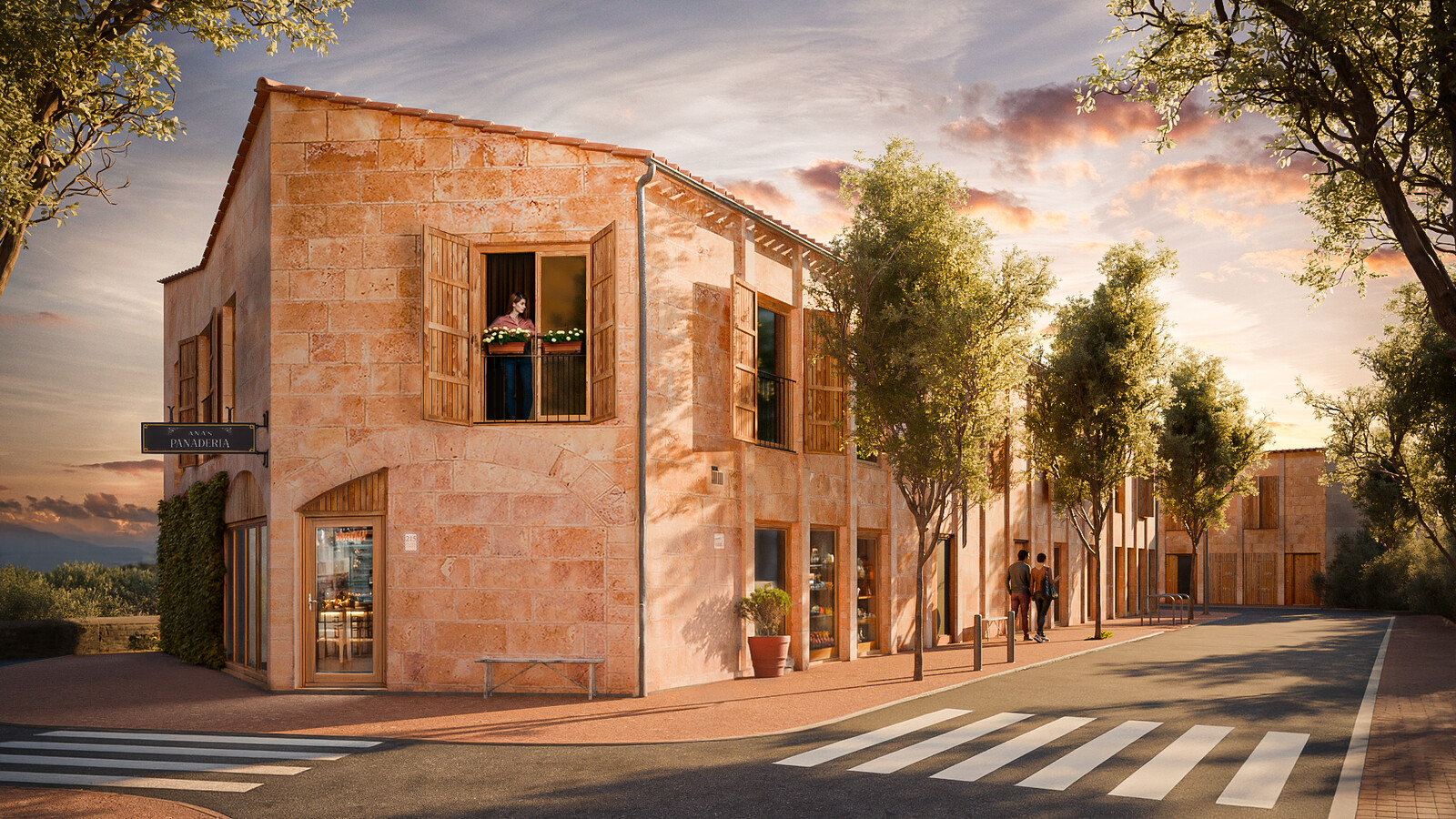Apartment building in spain