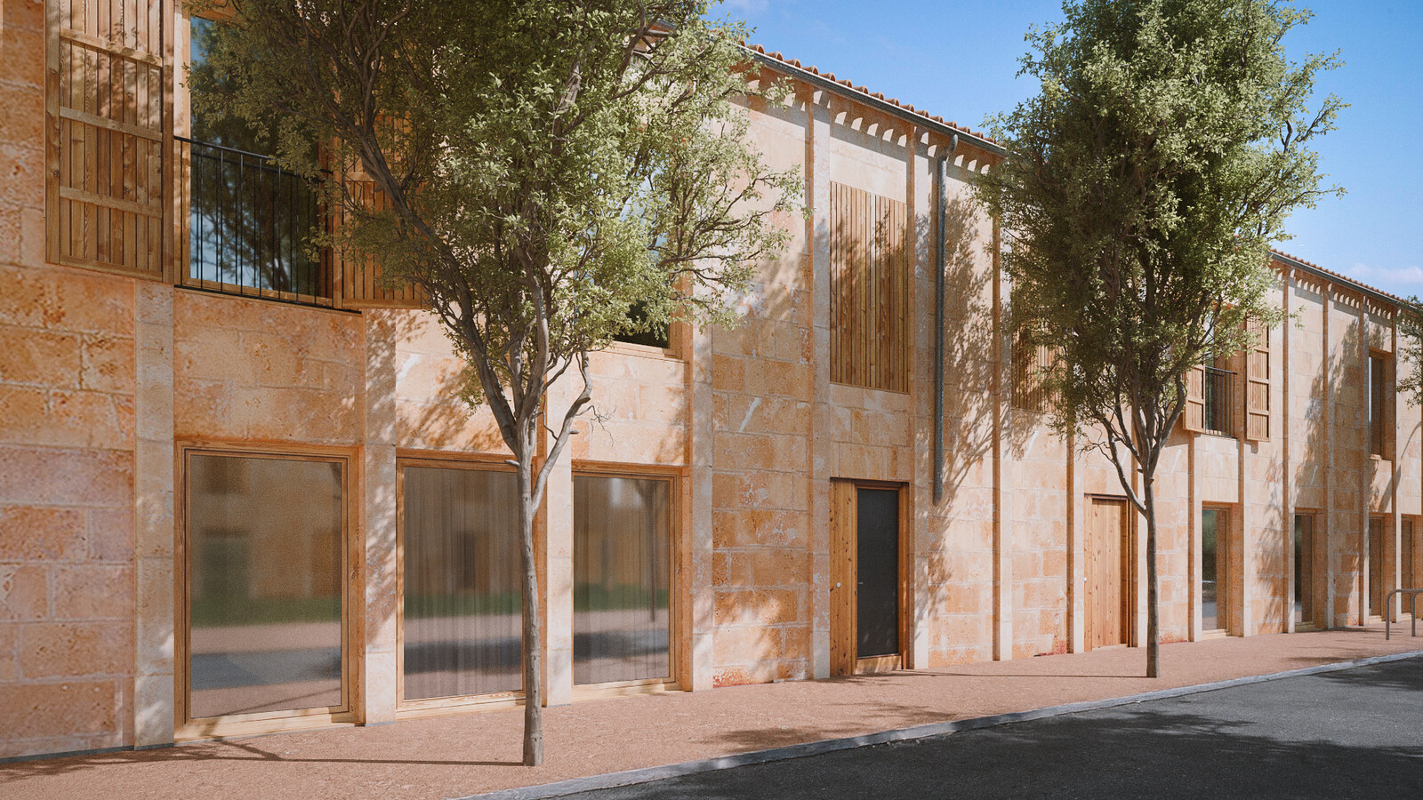 Apartment building in Spain with daylight atmosphere instead of sunset. A more realistic approach. 