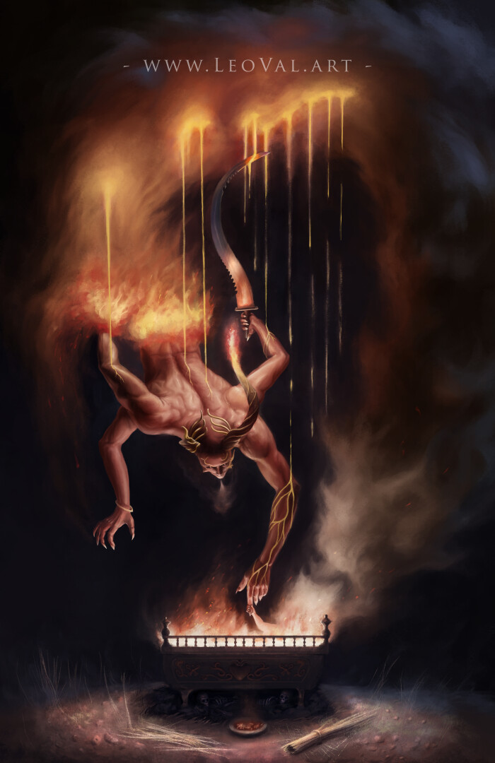 Fire god Anepek and child sacrifice.